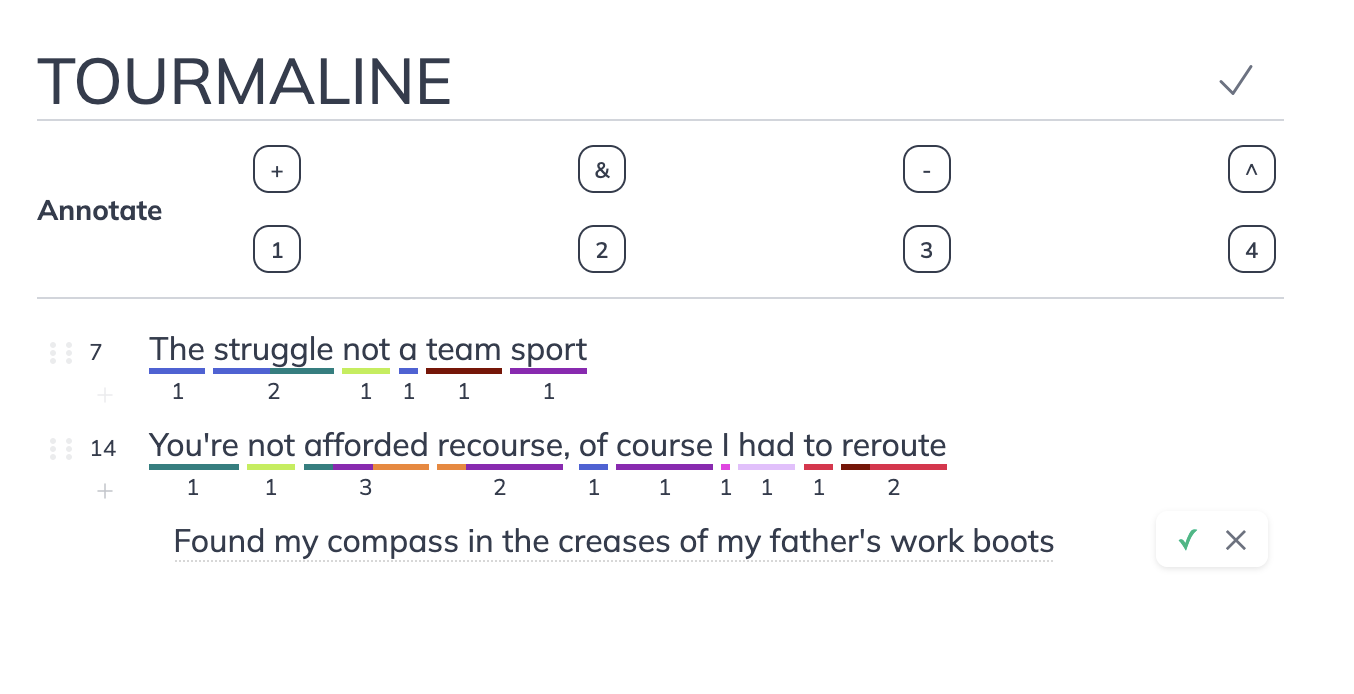 Lazyjot Plus 'Suggest Next Line' feature generating the next lyric
